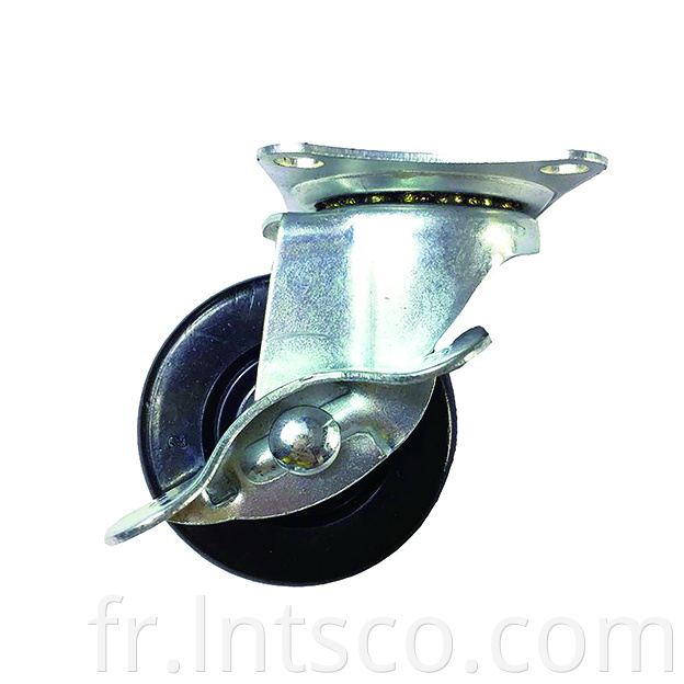 Light Duty Rubber Side Brake Casters